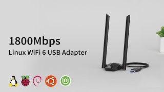 BrosTrend 1800Mbps Linux Compatible WiFi 6 USB Adapter Long Range Connection Unleash WiFi 6 Power [upl. by Yeliak]