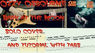 🔴Ozzy Osbourne  Bark at the Moon Solo cover with tabs [upl. by Treve]