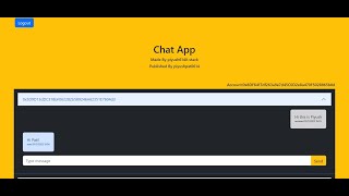 ChatApp using Blockchain in 3 minutes [upl. by Herta161]