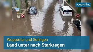 Überflutungen in Wuppertal und Solingen [upl. by Aneekat]