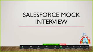 Salesforce Mock Interview [upl. by Ahcsat415]