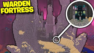 We Found The WARDEN DIMENSION FORTRESS in Minecraft [upl. by Nihsfa]