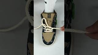 Try this sneaker lacing style👟snobvibe howtotieshoelaces lacingtutorial shoelacetips lacingup [upl. by Horatius572]