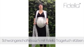 Fidella  Babybauch mit dem Tragetuch stützen [upl. by Aynik]