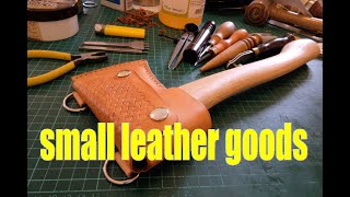 making a leather hatchet sheath Leathercraft [upl. by Menard]