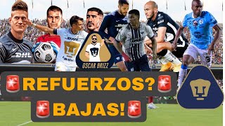 🚨REFUERZOS🚨BAJAS  QUIEN SE VA QUIEN SE QUEDA PUMAS [upl. by Ebocaj]