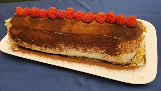 Bûche mascarpone  gâteau roulé au chocolat et mascarpone [upl. by Orwin]