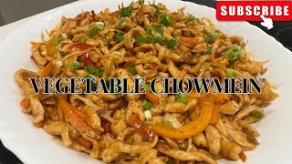 EASY VEGETABLE CHOW MEIN RECIPE  RESTAURANT STYLE CHOW MEIN AT HOME 🍜 [upl. by Ellenwad489]