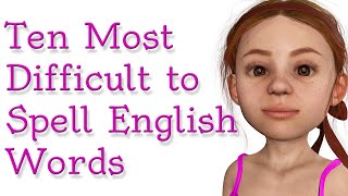 10 of the most difficult to spell English words from the OpenAI ChatGPT [upl. by Vierno286]