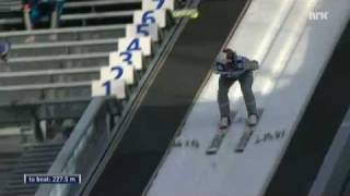 Anders Fannemel Ski Flying 2445 meters in Vikersund WC [upl. by Johannes425]