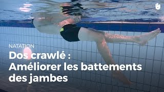 Apprendre le mouvement des jambes  Dos crawlé [upl. by Ariamo]