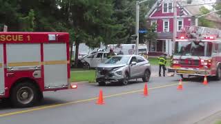 Accident at corner of Saunders and Westmorland Street in Fredericton [upl. by Hayse382]