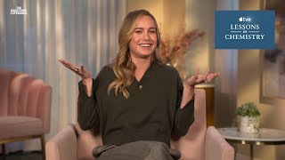 Brie Larson Hired Her Best Friend to Cook on Lessons In Chemistry  AppleTV Interview [upl. by Iad]