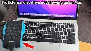 External hard drive not showing up mac [upl. by Kristofor]