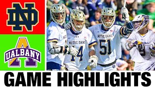 1 Notre Dame vs UAlbany Lacrosse Highlights  First Round  2024 College Lacrosse [upl. by Malim]