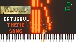 Diriliş Ertuğrul Theme  Piano Visualization [upl. by Asher635]