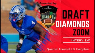 Qwahsin Townsel LB Hampton  2024 NFL Draft Prospect Zoom Interview [upl. by Alta991]