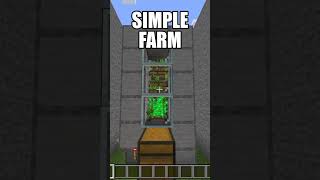 SIMPLE SUGARCANE FARM in Minecraft Bedrock minecraft [upl. by Suzi]