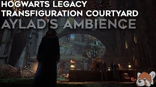 Transfiguration Courtyard at Halloween  Relaxing Hogwarts vibes  Aylads Ambience hogwartslegacy [upl. by Benton]