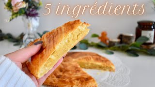 Galette Des Rois 🥧 Frangipane en 10 Min  Recette Facile et Rapide avec 5 ingrédients [upl. by Meijer]