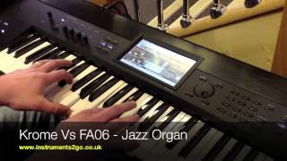 Korg Krome vs Roland FA06 Comparison Video No Talking Just Playing [upl. by Atniuqal]