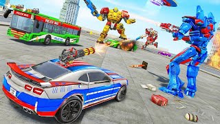 Shark Robot Car Transformation Games  Flying Car Game  Robot Games [upl. by Ahsenre]