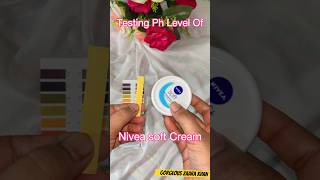 Testing Ph Level Of Nivea Soft Cream shorts ytshorts youtubeshortsvideo [upl. by Kindig]