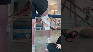 Vendaje funcional para ligamento posterior cruzado fisioterapeuta tips deporte [upl. by Eliezer60]