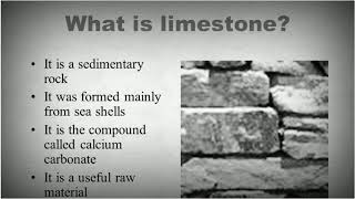 What is limestone [upl. by Enahpets]