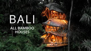 Bali Best Bamboo Houses Tour [upl. by Ettennan]