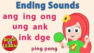 Ending Sounds  Learn to Read Words With ANG ING ONG UNG ANK INK DGE  Phonics Lessons [upl. by Nnyl]