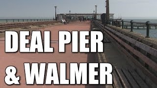 Deal pier amp Walmer beaches in Kent  British sea fishing spots South East Coast England UK [upl. by Irrahs265]