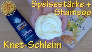 Slime KnetSchleim aus Speisestärke und Shampoo  nur 2 Zutaten [upl. by Llennahs]