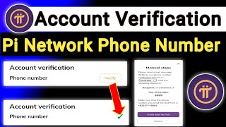 Pi Account Verification Phone Number  How To Verify Mobile Number In Pi Network [upl. by Aciraa]