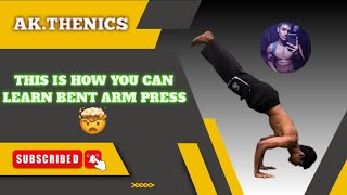 Bent arm press tutorial 😱 calisthenics motivation workout [upl. by Joerg317]