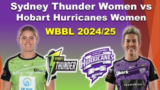 Hobart Hurricanes vs Sydney Thunder WBBL 2024 Match 4  Carey Shines with AllRound Performance [upl. by Ardnalak159]