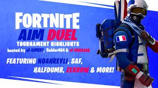 Highlights from the 600 Fortnite vF Aim Duel Tournament feat pros [upl. by Ayomat]