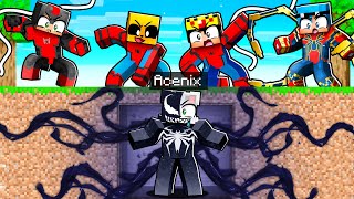 MINECRAFT VENOM ACENIX vs 4 ASESINOS 🕷️😈 [upl. by Thgiwd938]