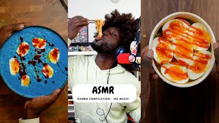 Ramen Compilation ASMR  No Music [upl. by Norrehs]