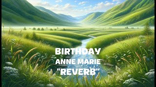 Anne Marie  BIRTHDAY Reverb Lyrics [upl. by Normi]