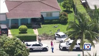 SUV crashes into Hialeah home [upl. by Enitsugua408]