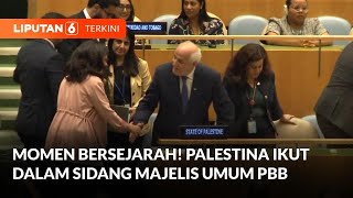 Momen Bersejarah Palestina Dapat Kursi amp Duduk di Sidang Majelis Umum PBB  Liputan 6 [upl. by Lazare933]