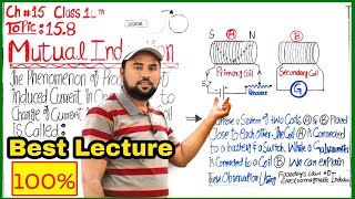 Mutual Induction🔥 10th Physics👌  Unit15 Topic 158 mutual induction [upl. by Ruffin]