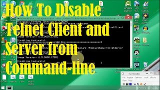 How To Disable Telnet Client and Server from Commandline [upl. by Aihsetal]