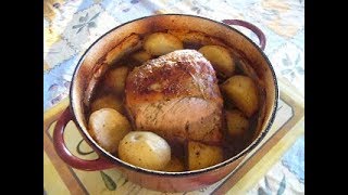 Recette Rôti de Porc aux patates jaunes [upl. by Ennej]