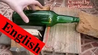 Cut glass bottle  Easy and quickly way [upl. by Lewison]