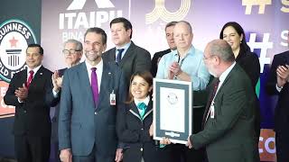 ITAIPU BINACIONAL RECIBE EL RECORD GUINNESS DE MAYOR PRODUCCIÓN ACUMULADA DE ENERGÍA HIDROELÉCTRICA [upl. by Gutow870]