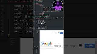 CSS 32 CSS and Html Google Homepage Design1  html and css code for homepage design shorts coding [upl. by Ethan]