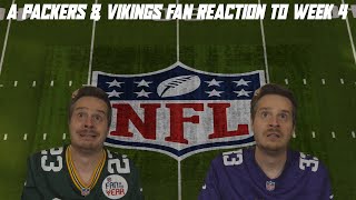 A Packers amp Vikings Fan Reaction to NFL Week 4 [upl. by Sluiter23]