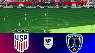 FC 24  USWNT vs PARIS FC  June 7 2024  Friendly Match  PS5 Gameplay [upl. by Ahsirhcal278]